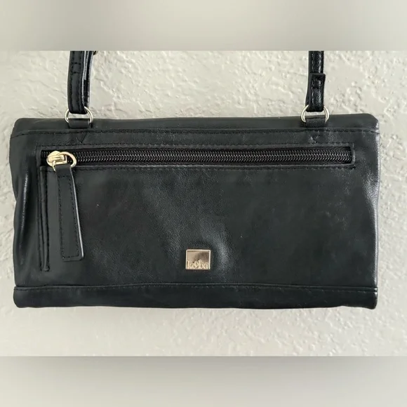 Kooba Soft Black Leather Elegant Black Cross Body Bag - Picture 3 of 8